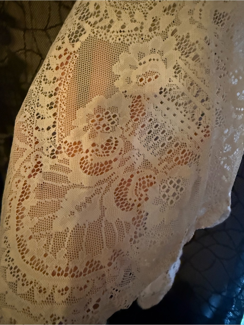 Killstar Breathless Lace Bardot Ivory Cream Lace Off-Shoulder Bell Sleeve Gothic - Picture 7 of 10